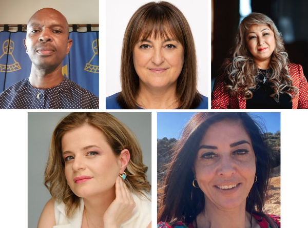 Tsietsi Telite (ICF South Africa), İlkay Öğrenci (ICF Turkey), Raluca Cîmpea (ICF Romania), Aigul Shamshildayeva (ICF Kazahstan), Marieta Macharashvili (ICF Sakartvelo)
